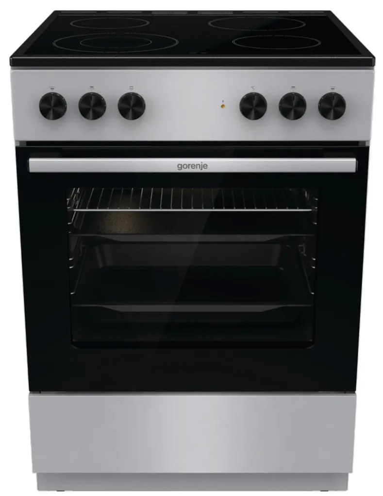 Gorenje GEC6A41SC Κουζίνα 71lt με Κεραμικές Εστίες Π60εκ. Inox (034063401)4 χρόνια εγγύηση