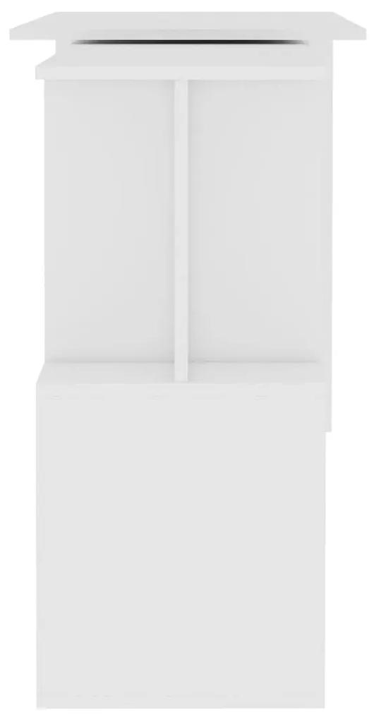 vidaXL Γραφείο Γωνιακό Λευκό 200 x 50 x 76 εκ. από Μοριοσανίδα