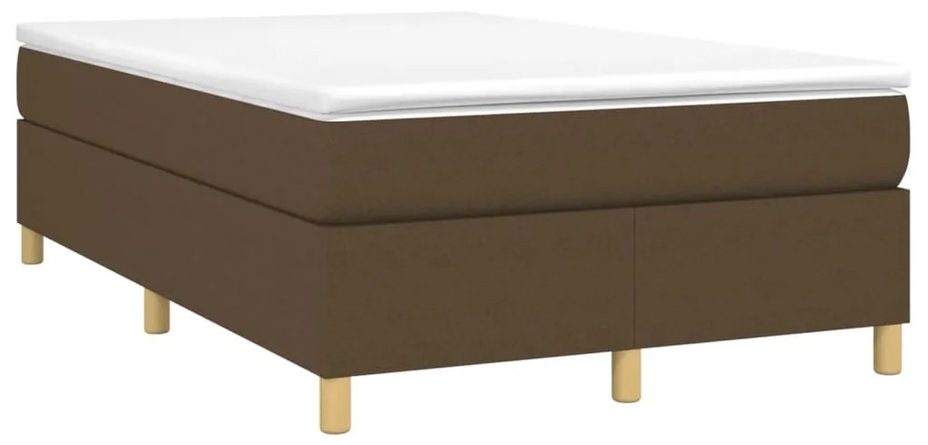 ΚΡΕΒΑΤΙ BOXSPRING ΜΕ ΣΤΡΩΜΑ ΣΚΟΥΡΟ ΚΑΦΕ 120X190 ΕΚ ΥΦΑΣΜΑΤΙΝΟ 3269693