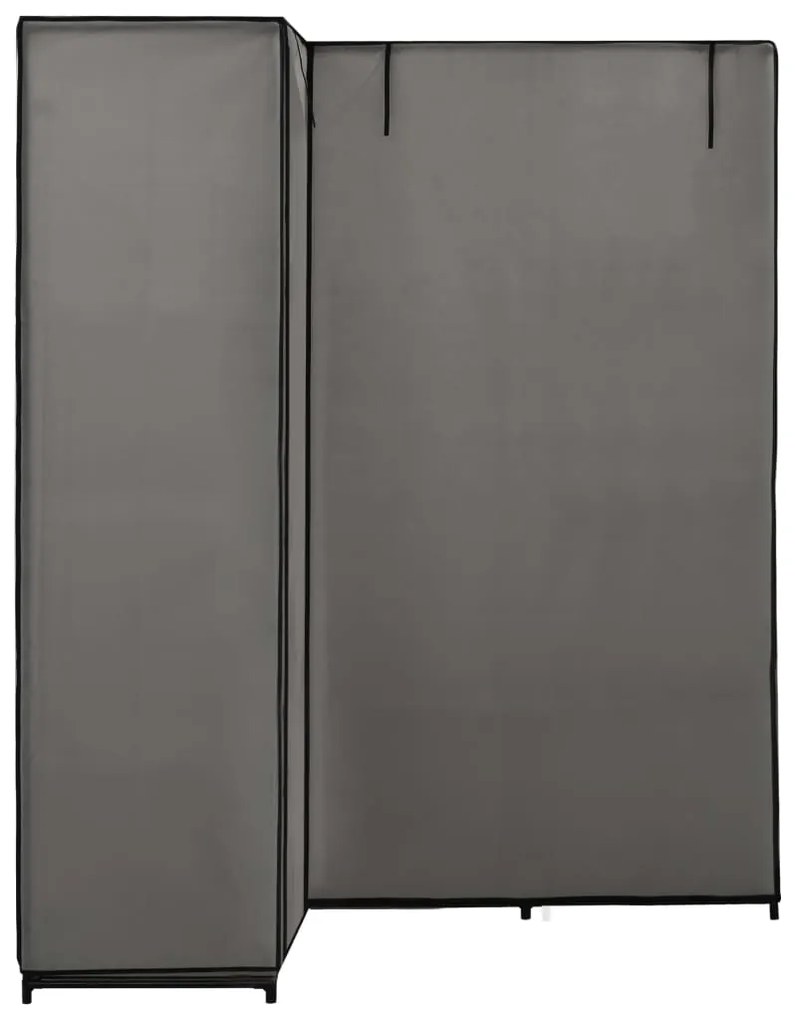vidaXL 282452  Corner Wardrobe Grey 130x87x169 cm