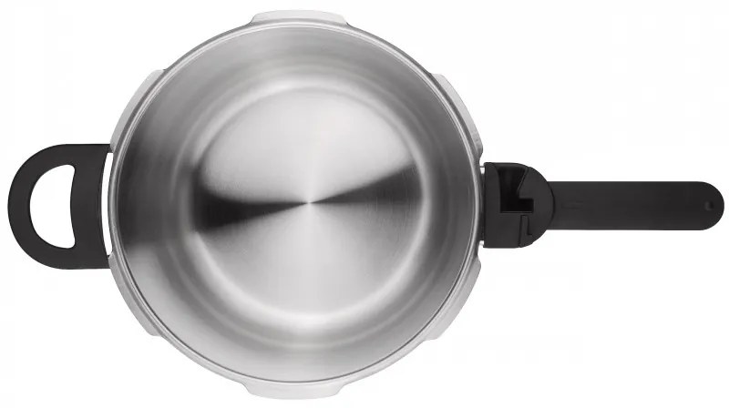 Μαγειρική εστία Zwilling EcoQuick II 64243422, 4 l, 22 cm, 2 ρυθμίσεις, Βαλβίδα ασφαλείας, Ανοξείδωτο 18/10, Επαγωγή, Ασημί