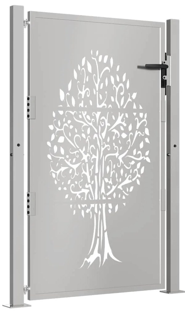 vidaXL Πόρτα Κήπου με Σχέδιο Δέντρου από Ατσάλι Corten 100x150 εκ.