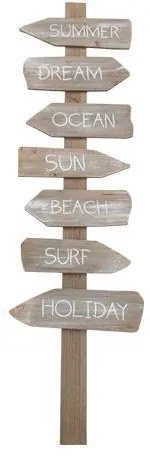 Beauty Home ΞΥΛΙΝΗ ΤΑΜΠΕΛΑ SUMMER VIBES 1.10 M X30 CM