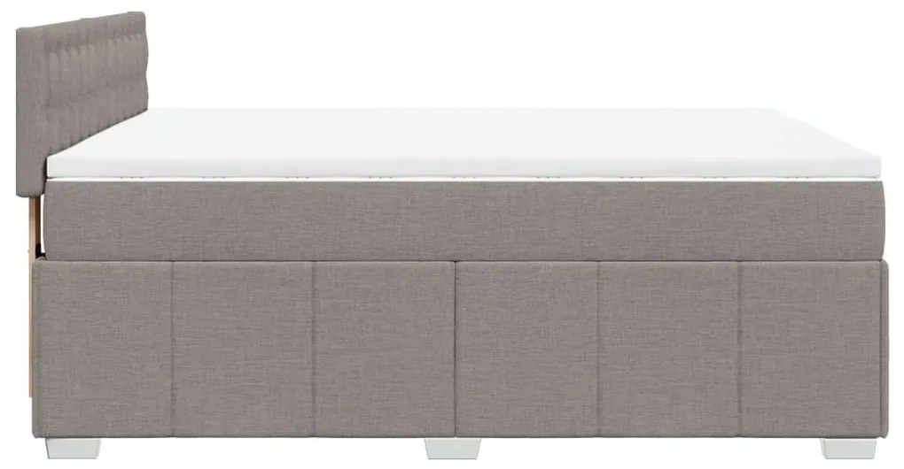 ΚΡΕΒΑΤΙ BOXSPRING ΜΕ ΣΤΡΩΜΑ TAUPE 160X200 ΕΚ. ΥΦΑΣΜΑΤΙΝΟ 3287137