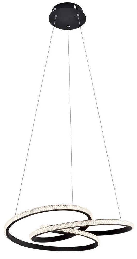 Φωτιστικό Οροφής Berlin 4247600 Φ520 Led Black Viokef Metal