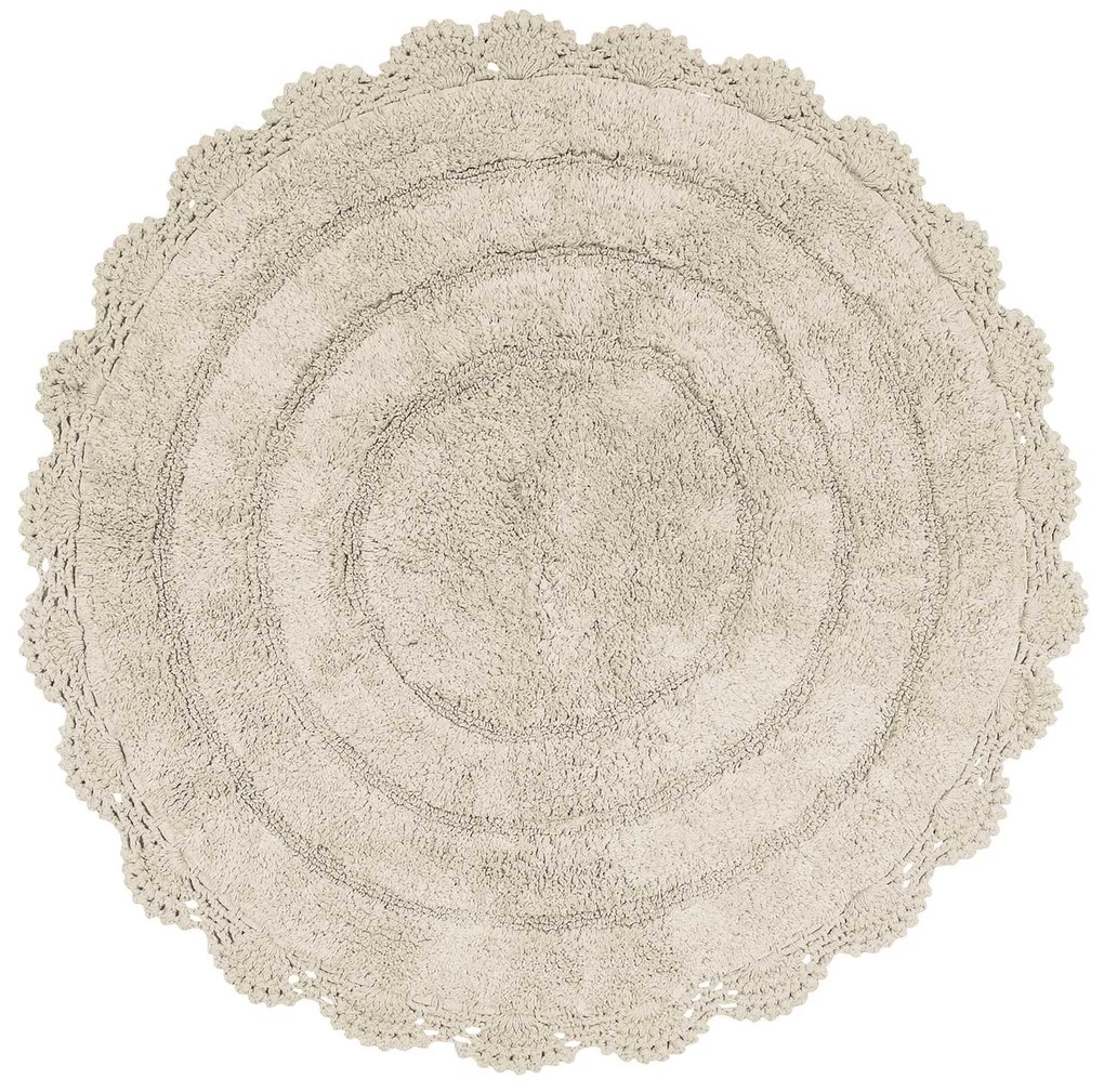 ΣΤΡΟΓΓΥΛΟ ΧΑΛΑΚΙ ΜΠΑΝΙΟΥ Δ60cm DAS HOME - BATHMATS 0633