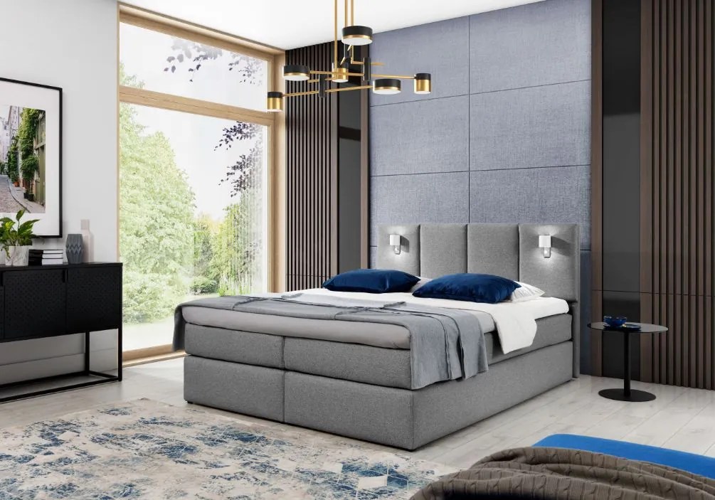 Επενδυμένο κρεβάτι Istria -Roz-200 x 200