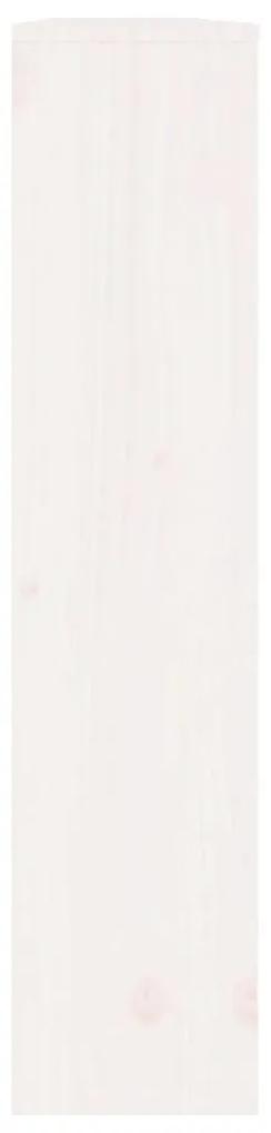Κάλυμμα Καλοριφέρ Λευκό 169x19x84 εκ. από Μασίφ Ξύλο Πεύκου - Λευκό