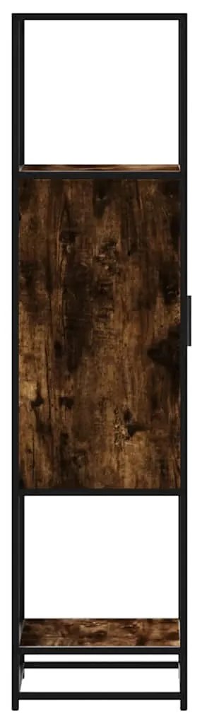 vidaXL Highboard Καπνιστή δρυς Κατασκευασμένο ξύλο και μέταλλο