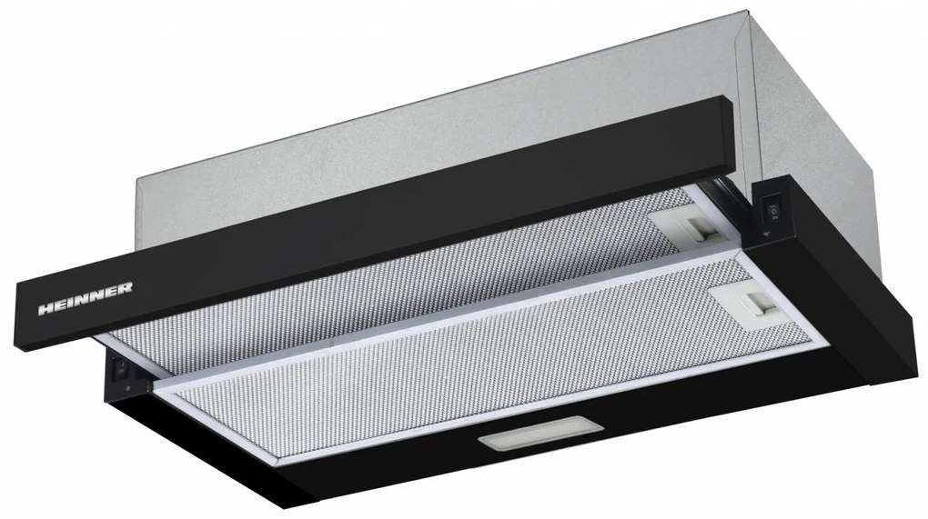 HEINNER HTCH-F400BK Συρόμενος Απορροφητήρας 59.5cm Μαύρος