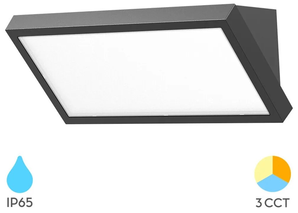 Φωτιστικό Επίτοιχο Braytron BG37-00582 Γκρι (Grey) CCT3