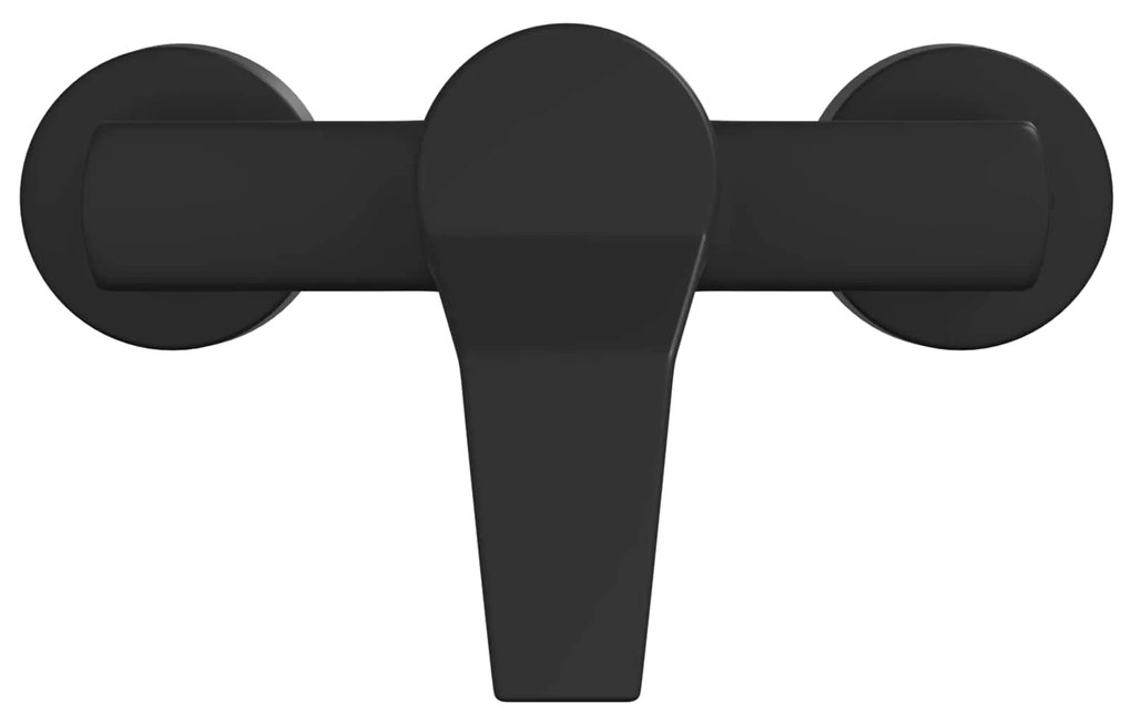 vidaXL Μίξερ ντους Μαύρο G 1 / 2 ίντσες Ορείχαλκος