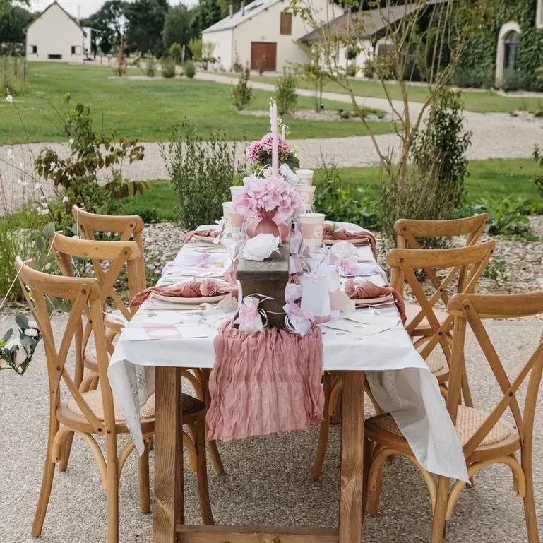 Beauty Home Μπουκέτο με 3 αφρώδη τριαντάφυλλα ροζ ø7×26.5cm