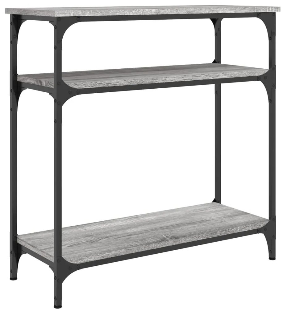 vidaXL Τραπέζι Κονσόλα Γκρι Sonoma 75x29x75 εκ. Επεξεργασμένο Ξύλο