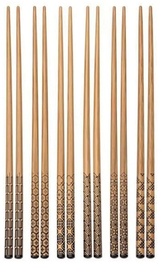 Chopsticks Με Βάση Nikko (Σετ 6Τμχ) 389510 22,6cm Natural Tescoma Bamboo