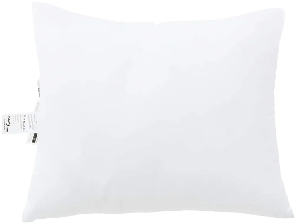vidaXL Μαξιλάρι με μαξιλάρι 2 pcs Λευκό 61 x 41 x 20 εκ Πολυεστέρας