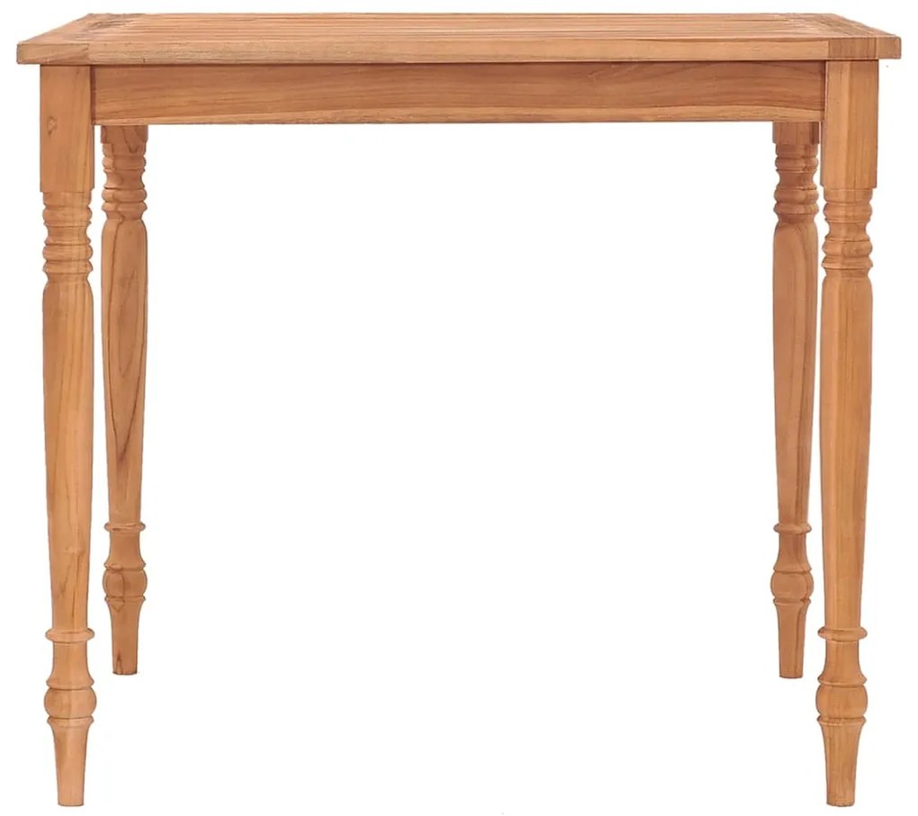 vidaXL Τραπέζι Batavia 85 x 85 x 75 εκ. από Μασίφ Ξύλο Teak