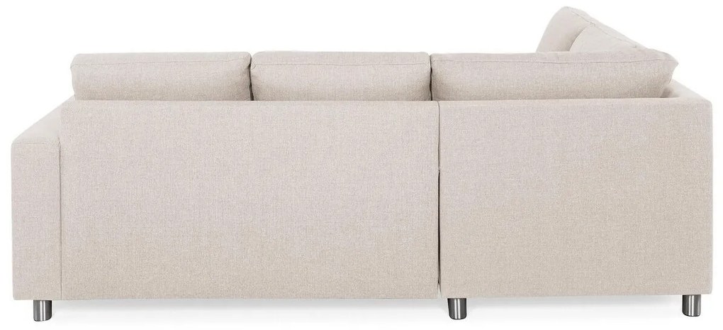 Γωνιακός Καναπές Scandinavian Choice C146, Ασημί, Beige, 227x199x86cm, Πόδια: Μέταλλο | Epipla1.gr