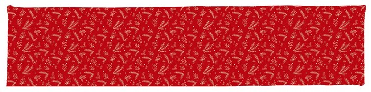 Χριστουγεννιάτικη Τραβέρσα Winter Mood Red 45x140 - Nef-Nef Homeware