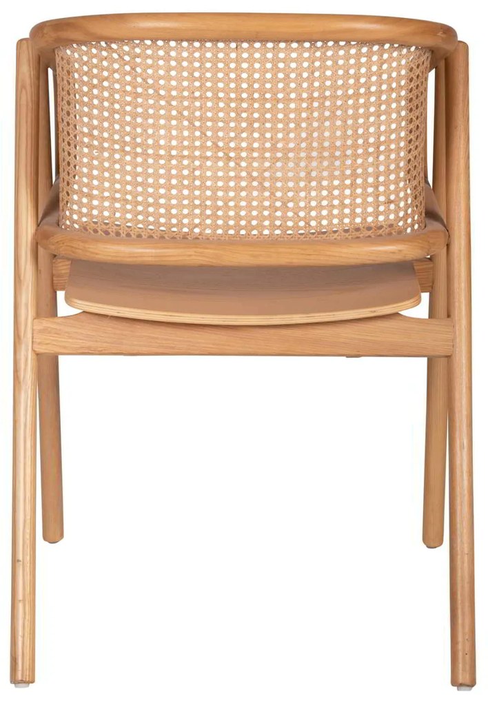 ΠΟΛΥΘΡΟΝΑ KENLEE HM9872 ΦΡΑΞΙΝΟΣ ΚΑΙ ΦΥΣΙΚΟ RATTAN RATTAN ΣΕ ΦΥΣΙΚΟ 57,5x55x81Yεκ.