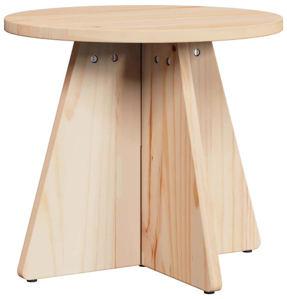 vidaXL Τραπεζάκι σαλονιού 3 pcs Φυσικό 49 x 49 x 30 εκ.