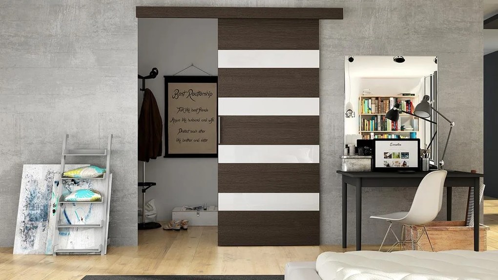 Συρόμενη πόρτα Rubi V-Kafe-Leuko