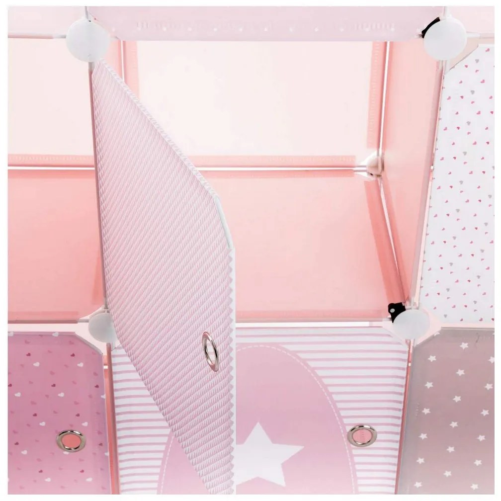 Ράφια Atmosphera Pink Castle Παιδικά Ενότητες πολυπροπυλένιο (95,5 x 32 x 109 cm)
