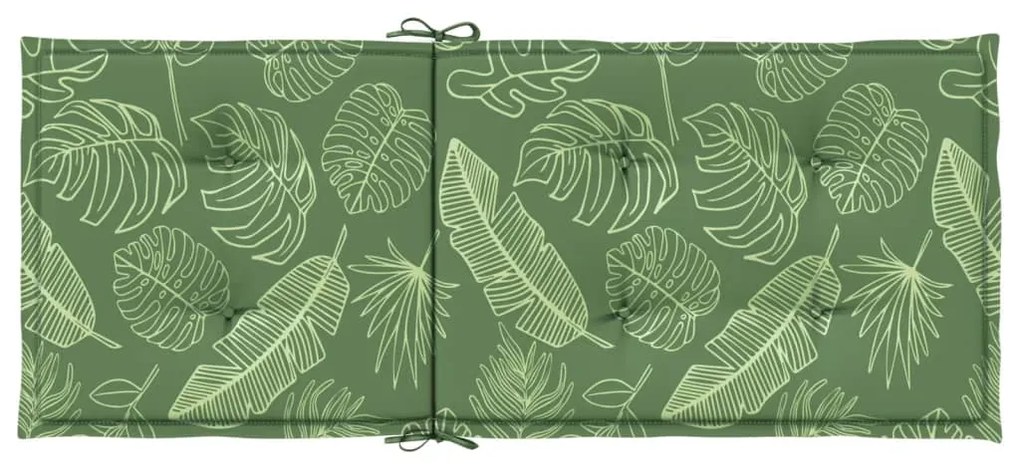 vidaXL Μαξιλάρια Καρέκλας με Ψηλή Πλάτη 6 τεμ Σχέδιο Φύλλων Υφασμάτινα