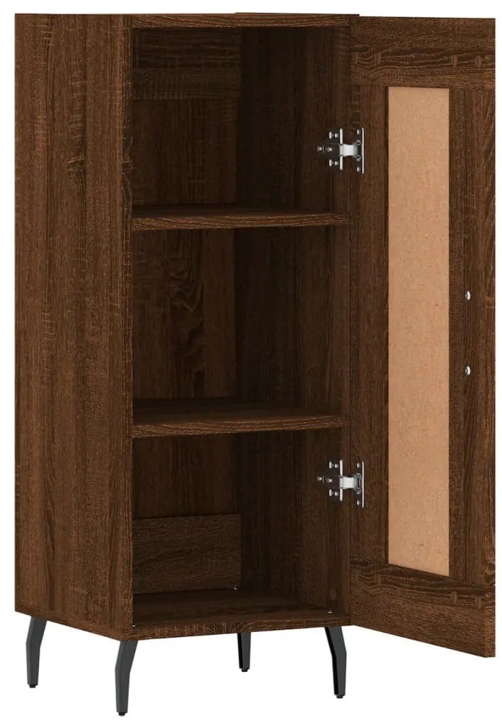 vidaXL Ντουλάπι Καφέ Δρυς 34,5 x 34 x 90 εκ. Επεξεργασμένο Ξύλο
