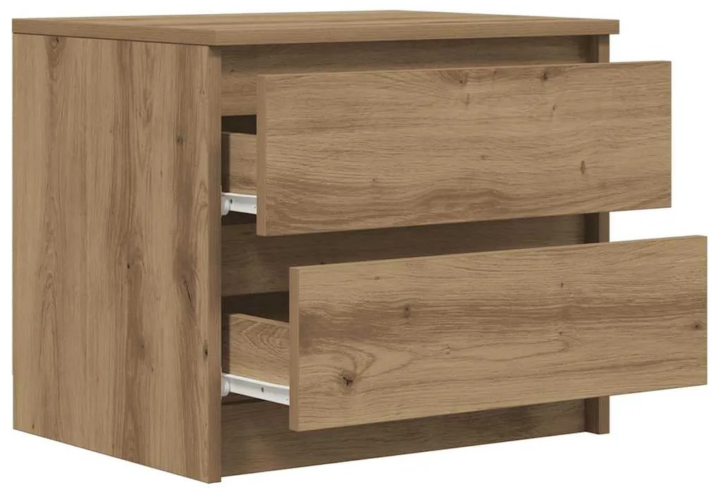 vidaXL Κομοδίνο Αρτισιανή Δρυς 50x40x43.5 εκ. από Επεξεργασμένο Ξύλο