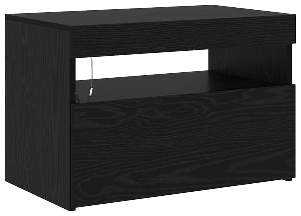 vidaXL Ντουλάπι TV 2 pcs Μαύρη Οξυά 260 x 37 x 40 εκ