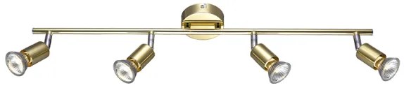 Σποτ Οροφής 4ΦΩΤΟ 4ΧGU10 Μεταλλικό Χρυσό Trinity MC634PB4 ACA-MC634PB4-Χρυσό MC634PB4