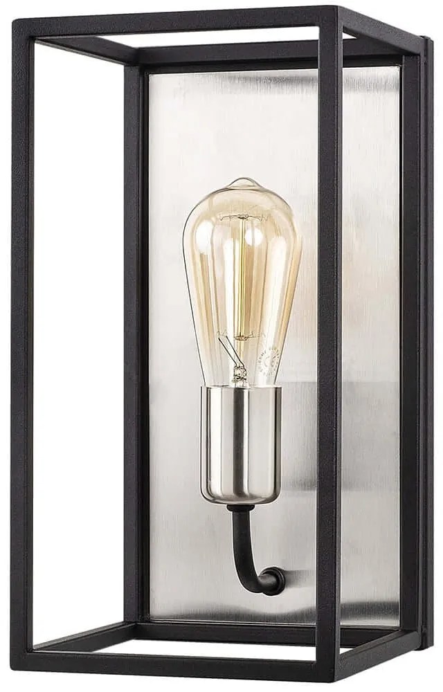Φωτιστικό Τοίχου - Απλίκα Kafes 892OPV1266 17x19x32cm E27 40W Nickel-Black Opviq