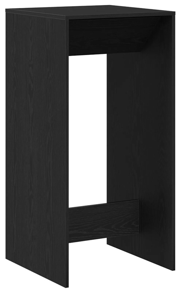 vidaXL Τραπέζι Μπαρ Μαύρο Δρυς 51x50x103,5 εκ Μηχανικά Ξύλο