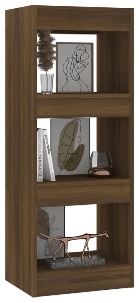 vidaXL Βιβλιοθήκη/Διαχωρ. Χώρου Καφέ Δρυς 40x30x103 εκ. Επεξεργ. Ξύλο