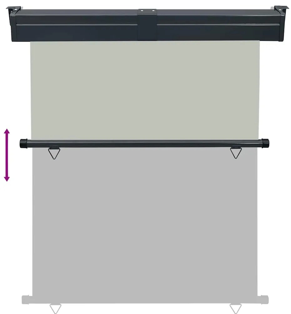 vidaXL Σκίαστρο Βεράντας Πλαϊνό Γκρι 145 x 250 εκ.