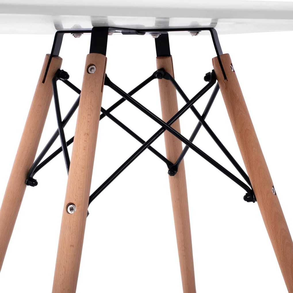 Τραπέζι MINIMAL KID με επιφάνεια MDF Λευκή 60x60x51 εκ. 60x60x51 εκ.