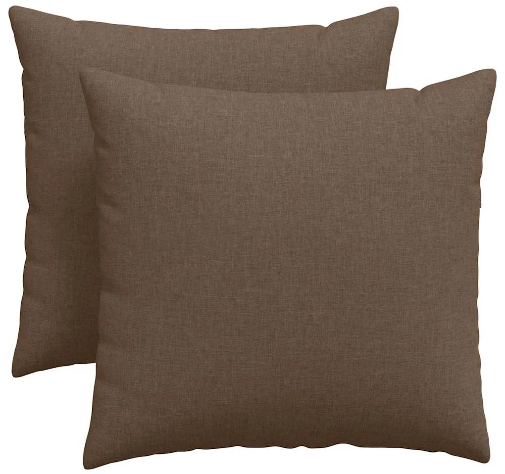 vidaXL Μαξιλάρι Καναπέ 2 pcs Καφέ 45 x 45 cm ύφασμα