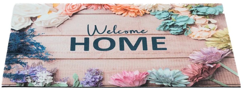 Sdim Αντιολισθητικό Πατάκι Εισόδου Gallery 012 Welcome Home Flowers 45x75εκ.