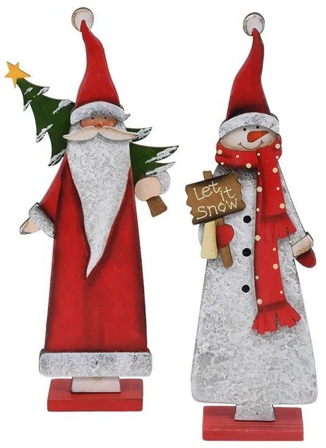 Χριστουγεννιάτικη Φιγούρα Santa 372-223-067 30x9cm Multi