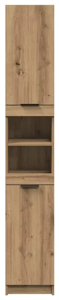 vidaXL Ντουλάπι μπάνιου Artisan Oak 32x34x188,5 cm Κατασκευασμένο ξύλο