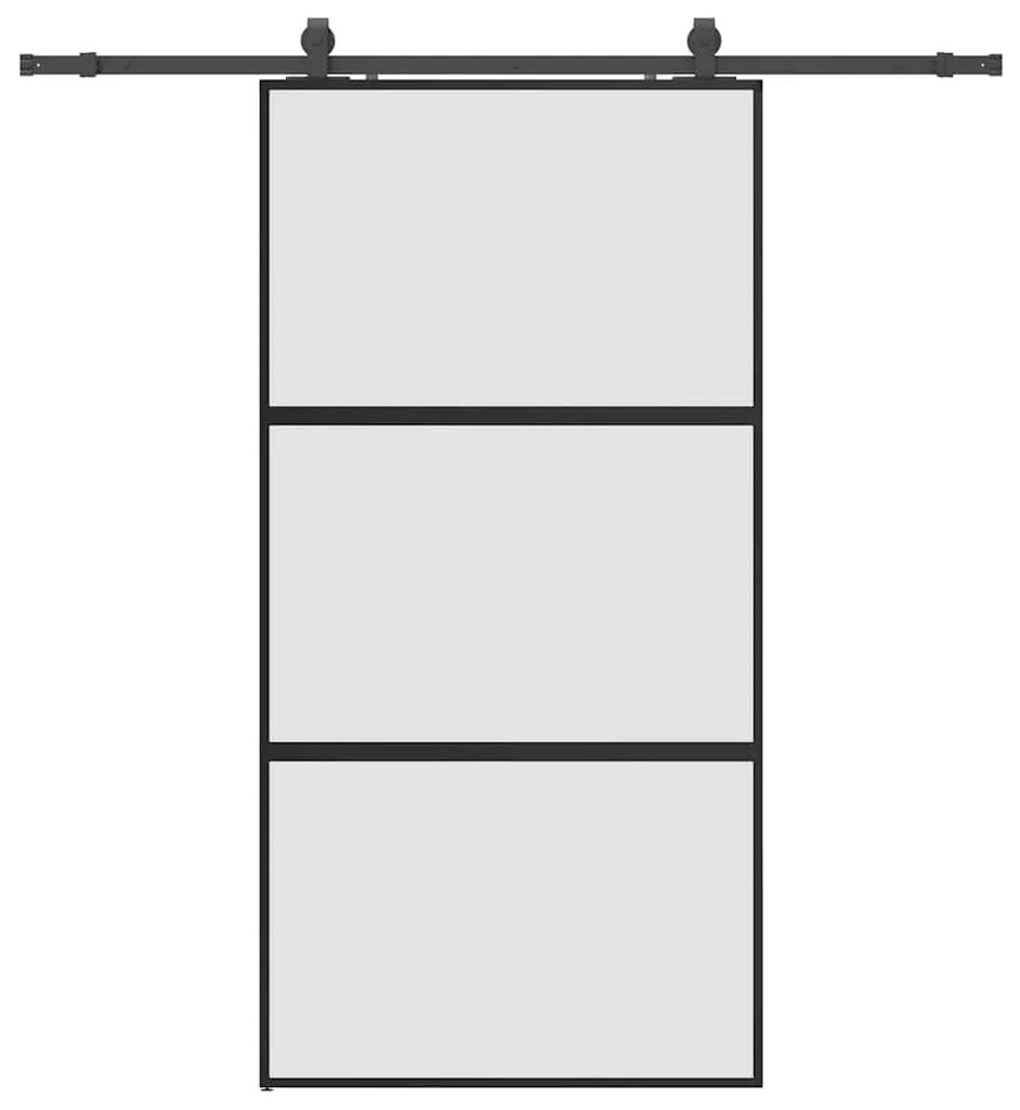 ΣΕΤ ΣΥΡΟΜΕΝΗΣ ΠΟΡΤΑΣ ΜΕ ΥΛΙΚΟ ΜΑΥΡΟ 102,5X205 CM 3375876