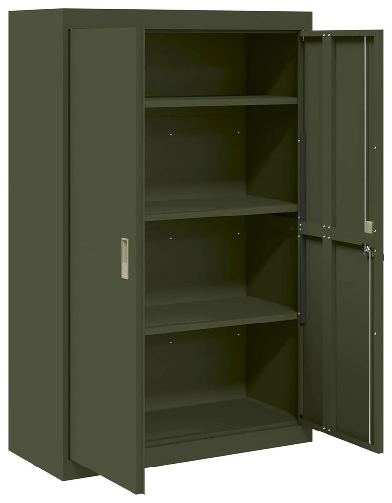 vidaXL Ντουλάπι αποθήκευσης 2 pcs Ελιά Πράσινη 90 x 40 x 140 cm