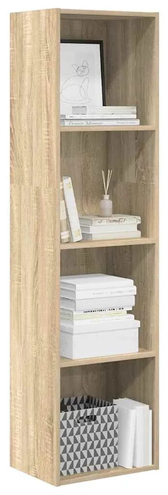 vidaXL Βιβλιοθήκη Sonoma Δρυς 40x30x152 εκ. από Επεξεργασμένο Ξύλο
