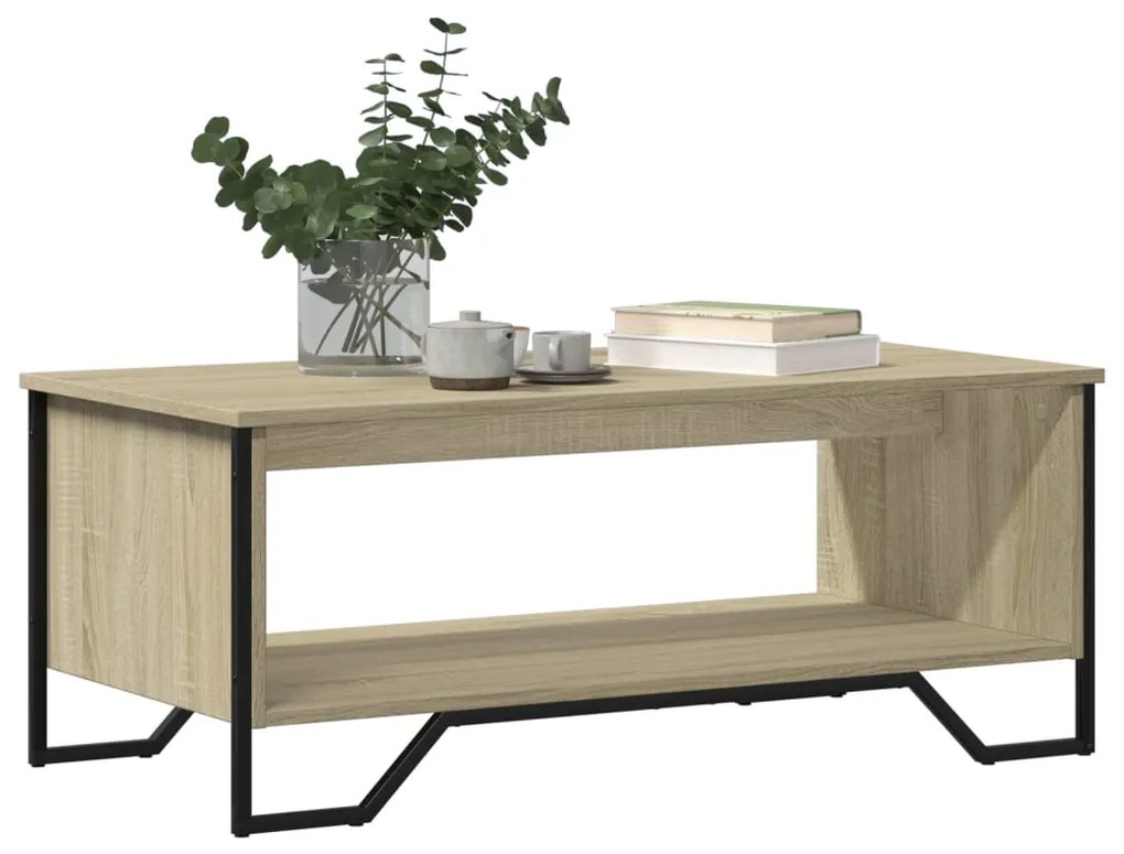 vidaXL Τραπεζάκι Σαλονιού Sonoma Δρυς 100x51x40 εκ. Επεξεργασμένο Ξύλο