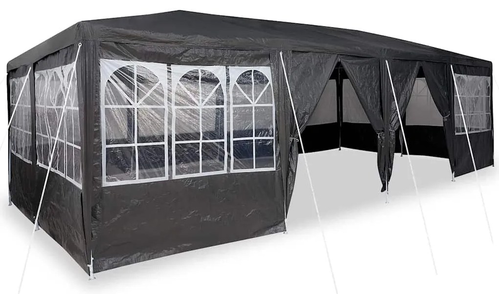 vidaXL Σκηνή Πάρτυ Ανθρακί 800 x 400 x 266 εκ Πολυαιθυλένιο