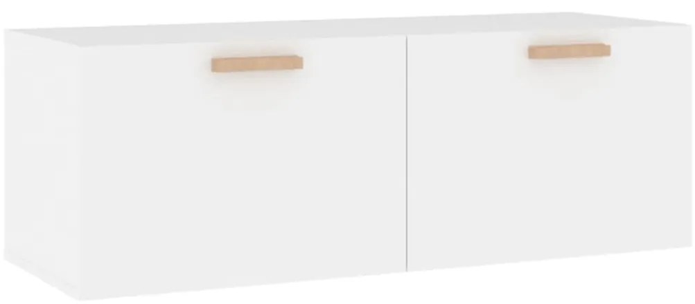 vidaXL Ντουλάπι Τοίχου άσπρο100x36,5x35 εκ. από Επεξεργασμένο Ξύλο