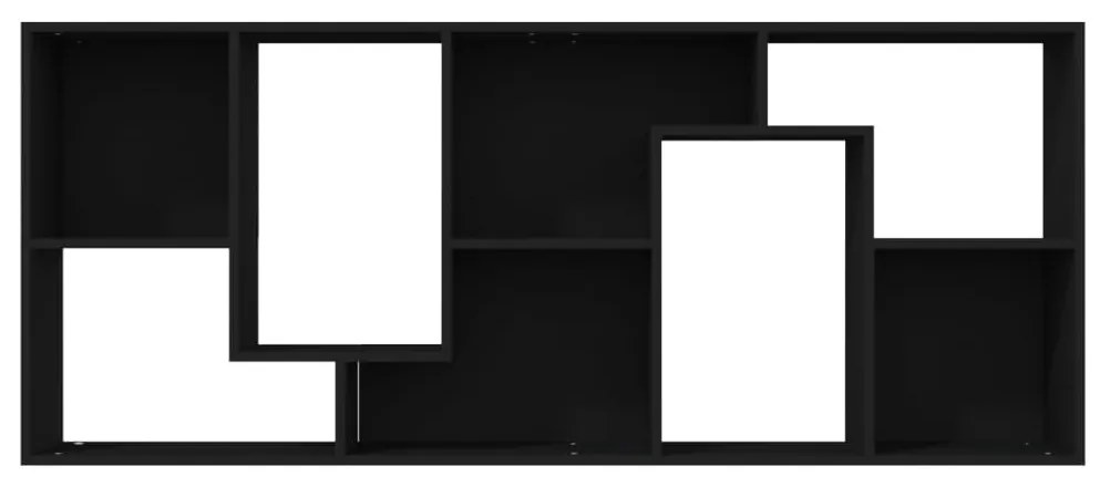 vidaXL Βιβλιοθήκη Μαύρη 67 x 24 x 161 εκ. από Επεξ. Ξύλο