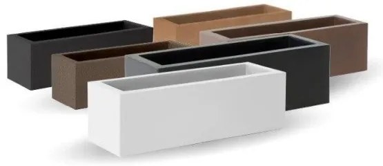 Διακοσμητική Γλάστρα Jara 100x40 New Garden-JDNJR140KXNW-Μαύρο JDNJR140KXNW
