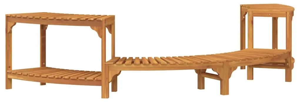 vidaXL Περίβλημα Ζεστής Μπανιέρας Ημι-Στρογγυλό 252 x 112 x 55,5 εκ.